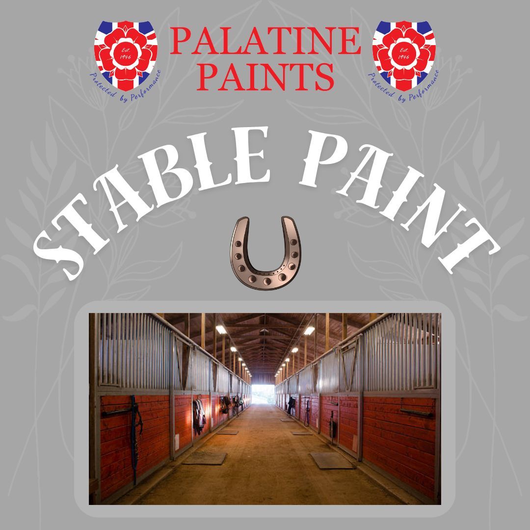 ✨ Is your stable looking a little sad? 🐴 Brighten it up with our amazing stable paint!

Our durable, colourful stable paint create a safe &amp; clean environment giving your horses the home they deserve. Order now! 

🔗 palatinepaints.co.uk/product/stable…

#StablePaint #HorseCare