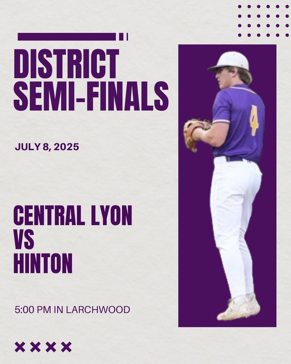 CentralLyon's tweet image. Purchase tickets for tonight's baseball game online at iahsaa.org/tickets/