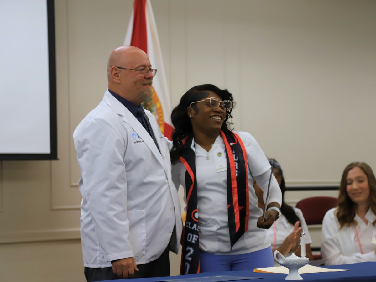 SJRState's tweet image. We're celebrating our Practical Nursing graduates! 🩺 The recent pinning ceremony marked the completion of their program and official entry into the nursing profession. Congratulations!
#SJRState #SJRStateProud