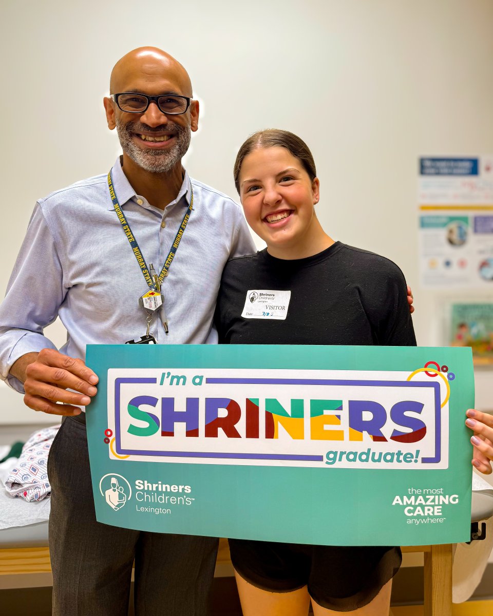 ShrinersLex's tweet image. Help us celebrate Kailynn's graduation! 🎉 After over 5 years at Shriners Children’s Lexington for scoliosis treatment, she’s now a Shriners graduate! Now, 19, she's a media & comms major @AsburyUniv and hiking enthusiast. Congrats, Kailynn! Keep chasing those dreams💖