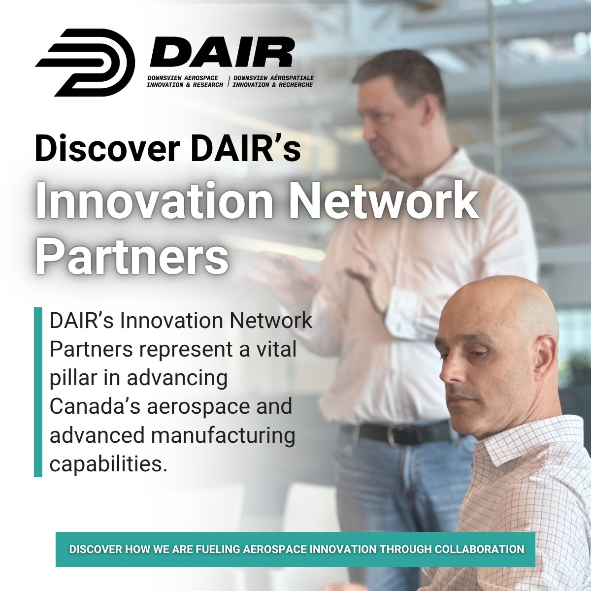 DAIR_Hub's tweet image. DAIR’s Innovation Network Partners represent a vital pillar in advancing Canada’s #aerospace capabilities.
✈️ By bridging gaps between #research, #education and #industry, our network enhances competitiveness in a rapidly evolving aerospace landscape.
🔗 dairhub.com/initiatives/in…