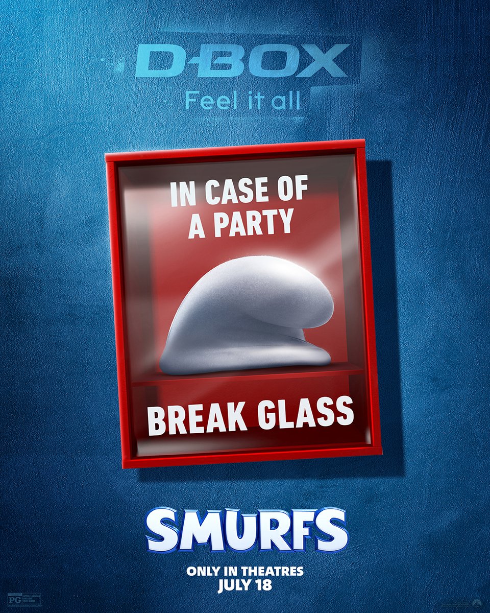 dboxtech's tweet image. 💙 Smurftastic fun in D-BOX! 💺✨
Feel the magic with The Smurfs — get your tickets now! 🎟️ hubs.la/Q03wdtsL0
//
💙 Du plaisir schtroumpfant en D-BOX ! 💺✨
Ressentez la magie avec Les Schtroumpfs — achetez vos billets maintenant ! 🎟️ hubs.la/Q03wdF5y0
#smurfsmovie