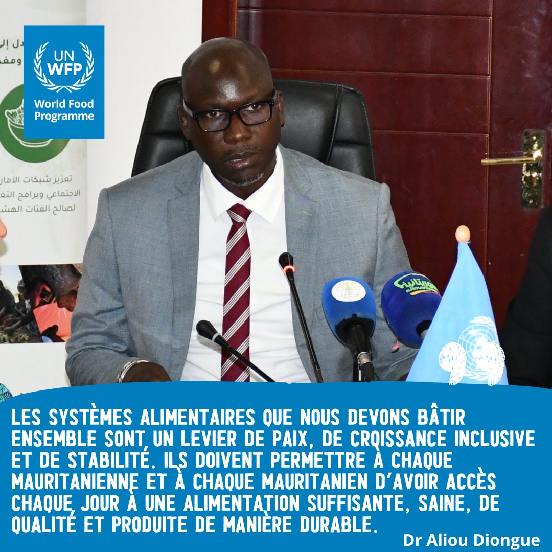 WFPMauritaniaCD's tweet image. Aujourd’hui, nous avons pris part à un dialogue important pour faire avancer la transformation des systèmes alimentaires 🇲🇷.
Merci au gouvernement, à l’🇪🇺, à la FAO et à tous les participants pour cet engagement.
#FoodSystems