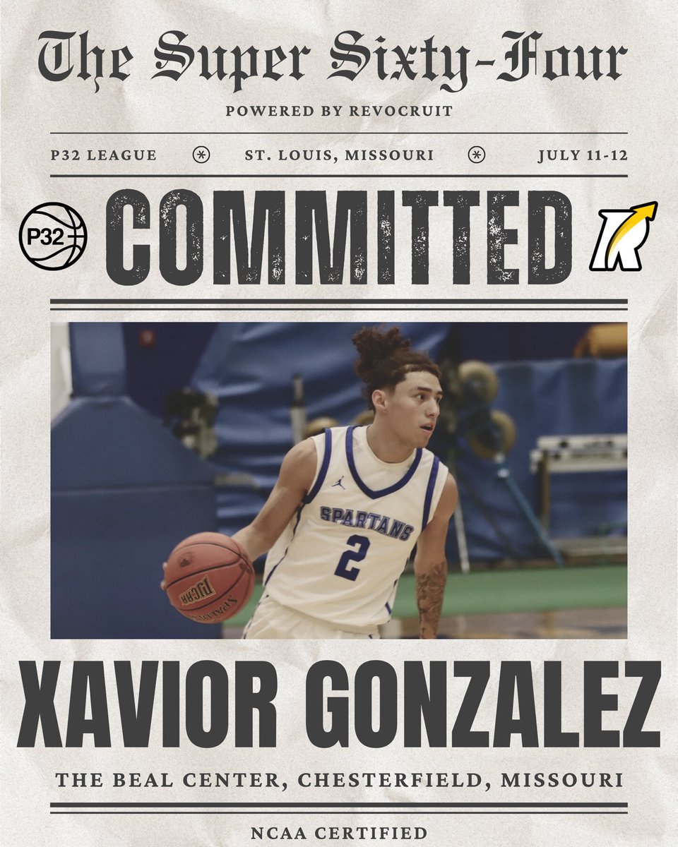 JUCO for Playing Time (@jc4pt) on Twitter photo JC Event Commit: Xavior Gonzalez is officially locked in for the Super 64 P32 JUCO Showcase, powered by Revocruit.
This NCAA Certified event takes place July 11β12 at The Beal Center.
π150 N Eatherton Rd Chesterfield, MO
<a href="/GonzalezXavior/">Xavior Gonzalez</a>
#JC4PT #JUCOProduct JC Event Commit: Xavior Gonzalez is officially locked in for the Super 64 P32 JUCO Showcase, powered by Revocruit.
This NCAA Certified event takes place July 11β12 at The Beal Center.
π150 N Eatherton Rd Chesterfield, MO
<a href="/GonzalezXavior/">Xavior Gonzalez</a>
#JC4PT #JUCOProduct
