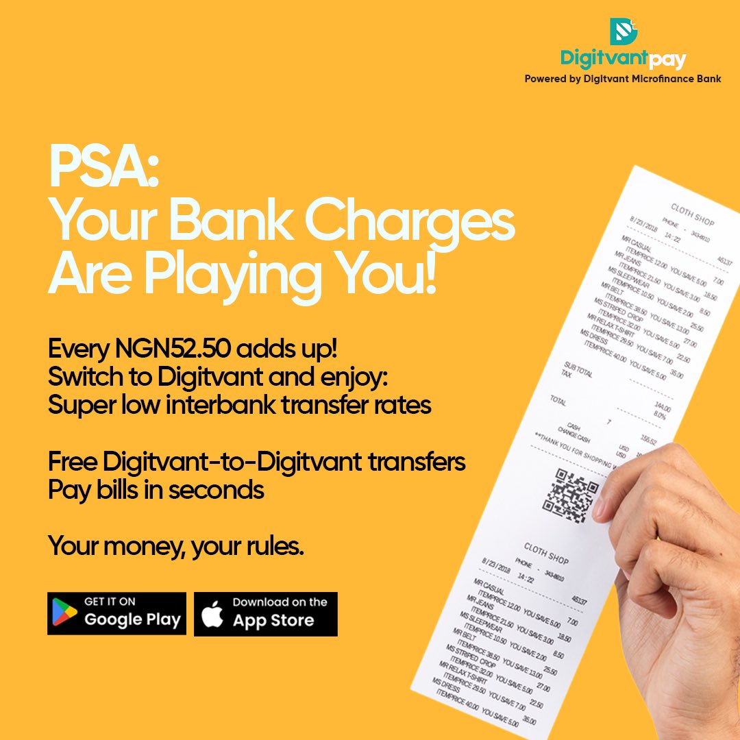 Utdalexandro's tweet photo. Why keep all the benefits to yourself? Refer friends to Digitvant Pay and watch the rewards pour in. ₦500 for you, ₦300 airtime for them. Sharing is winning with #PayWithDigitvant https://t.co/AONuHgfgVM