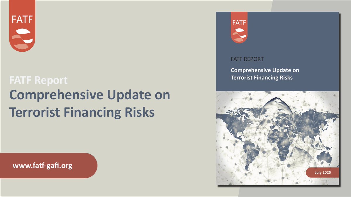 🆕 A new report by the FATF highlights serious and evolving terrorist financing risks and warns of gaps in countries’ abilities to fully understand terrorism financing trends and respond effectively.

Read the report: bit.ly/44w0oww