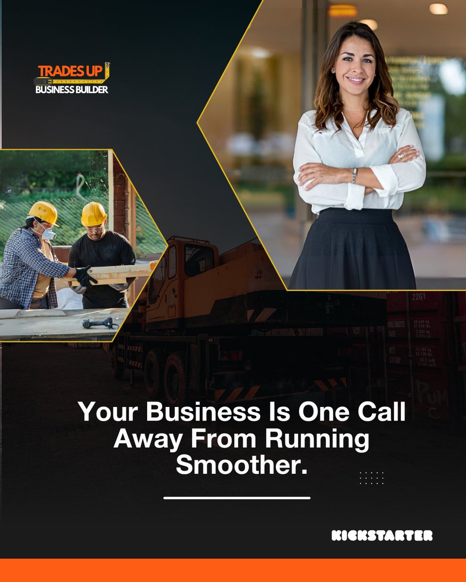TradesUpBuilder's tweet image. Your business is one call away from less chaos.
Trades Up brings your crew, clients, and calendar into one system. Book your strategy session now!
📞 Back us now on Kickstarter. Link in bio
#TradesUp #KickstarterLaunch #JobSiteTools #SkilledTrades