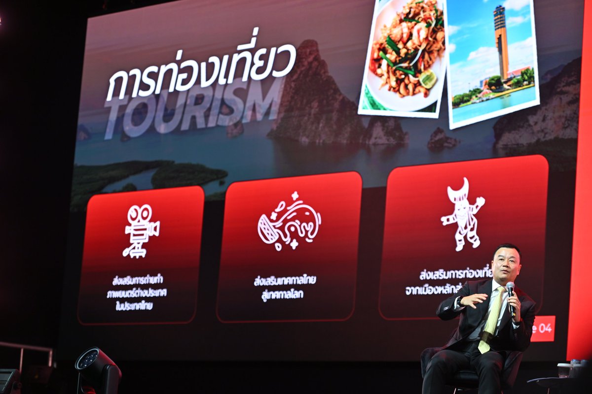 MOTS_Thai's tweet photo. "สรวงศ์" ขึ้นเวที SPLASH 2025 🎤 ประกาศวิสัยทัศน์ปลุกเศรษฐกิจครึ่งปีหลัง ชูท่องเที่ยวคุณภาพ ดันรายได้ทะลุเป้า 🚀
#สรวงศ์เทียนทอง #กระทรวงการท่องเที่ยวและกีฬา #SPLASH2025 #SoftPowerForum2025 #SoftPower #เที่ยวไทย #AmazingThailand #เศรษฐกิจไทย #เที่ยวไทยคนละครึ่ง
#ไปให้สุดไปกับบอย https://t.co/NNDb37DtEn