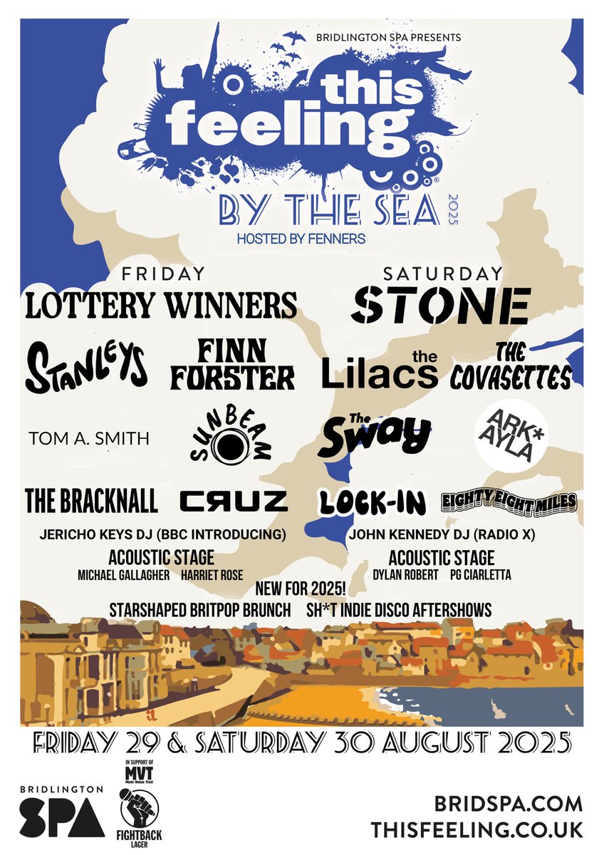 LOCK-IN (@lockin_band) on Twitter photo This is your chance to join us on the bill at @this_feeling By The Sea at <a href="/bridspa/">Bridlington Spa</a>!
Winners will be selected by new music legends @johnkennedy (National winners) and @jerichokeys with main stage and an acoustic stage slots up for grabs!
Apply to play now! This is your chance to join us on the bill at @this_feeling By The Sea at <a href="/bridspa/">Bridlington Spa</a>!
Winners will be selected by new music legends @johnkennedy (National winners) and @jerichokeys with main stage and an acoustic stage slots up for grabs!
Apply to play now!