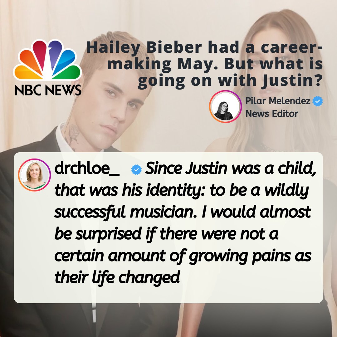 “Justin’s identity has always been tied to music. As their roles shift, growing pains are to be expected.”I shared this with <a href="/NBCNews/">NBC News</a>  (by <a href="/pbmelendez/">Pilar Melendez</a> ) re: the Biebers. Public scrutiny aside, evolving identities in a relationship are a normal part of growth. 

Tools for