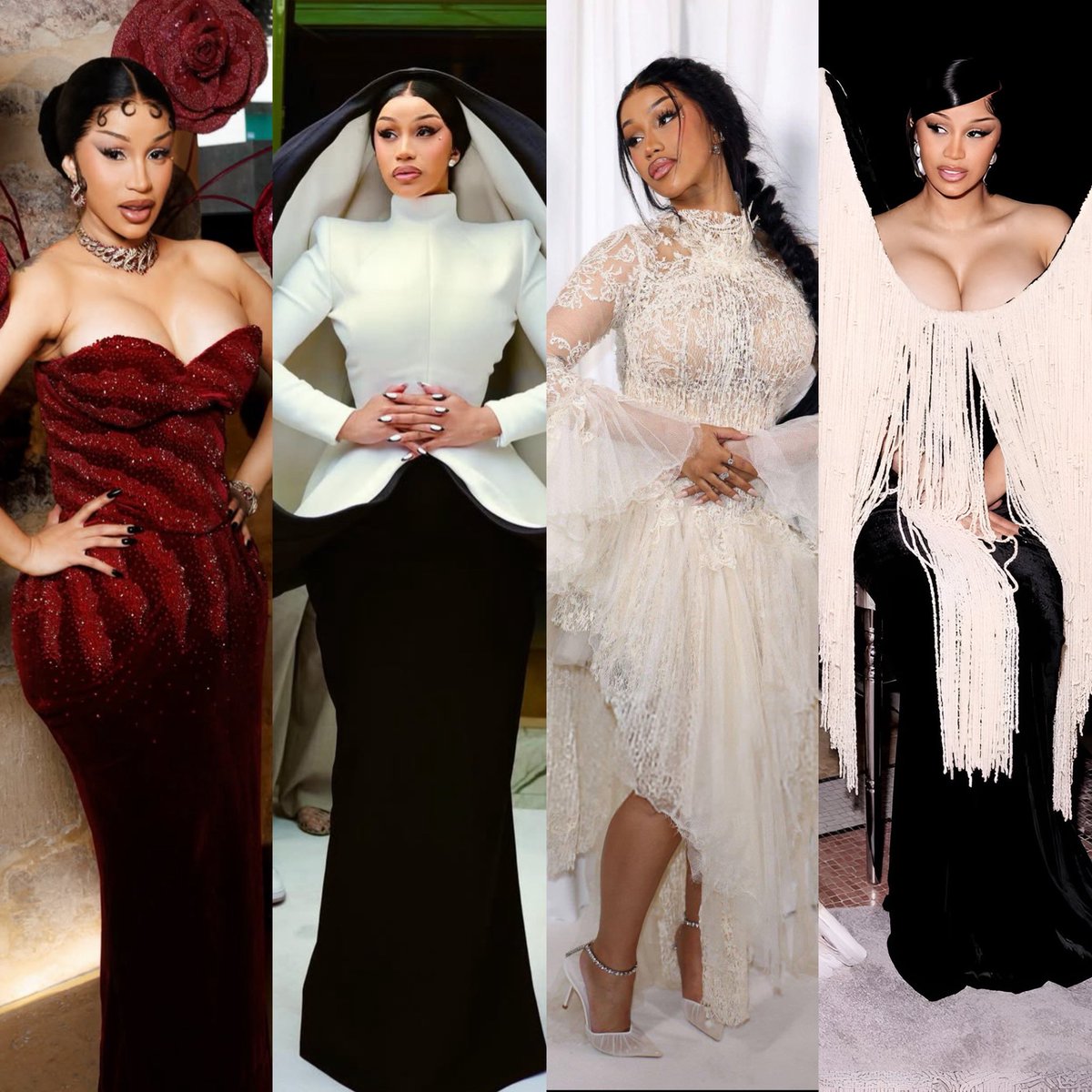 cardi b is literally giving us one of the best fashion weeks.😭