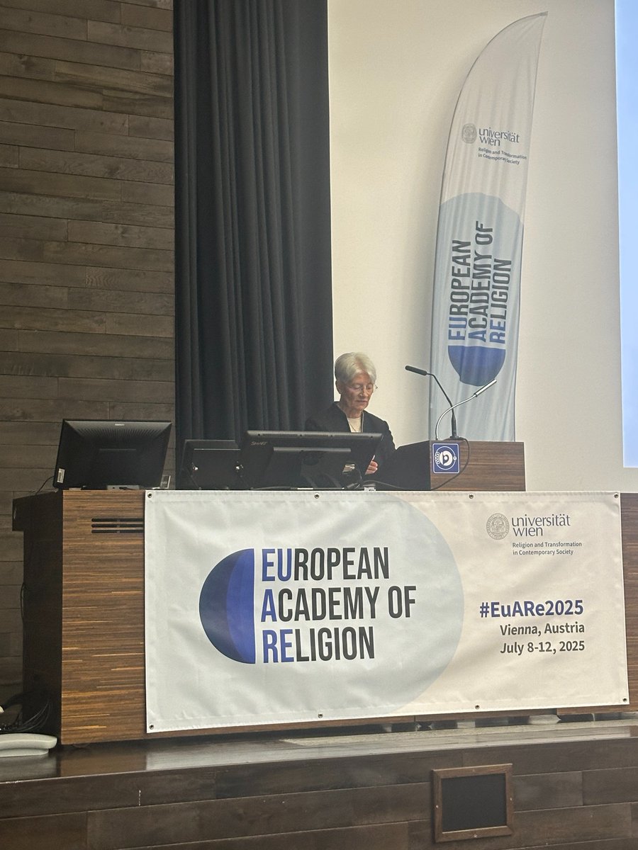 eu_are's tweet photo. 🎙️Now on stage at #EuARe2025:
Grace Davie, Emeritus Professor at the University of Exeter.
💡“Religion in Modern Europe: Unexpected Challenges”.
#KeynoteLecture https://t.co/ooUy826K8e