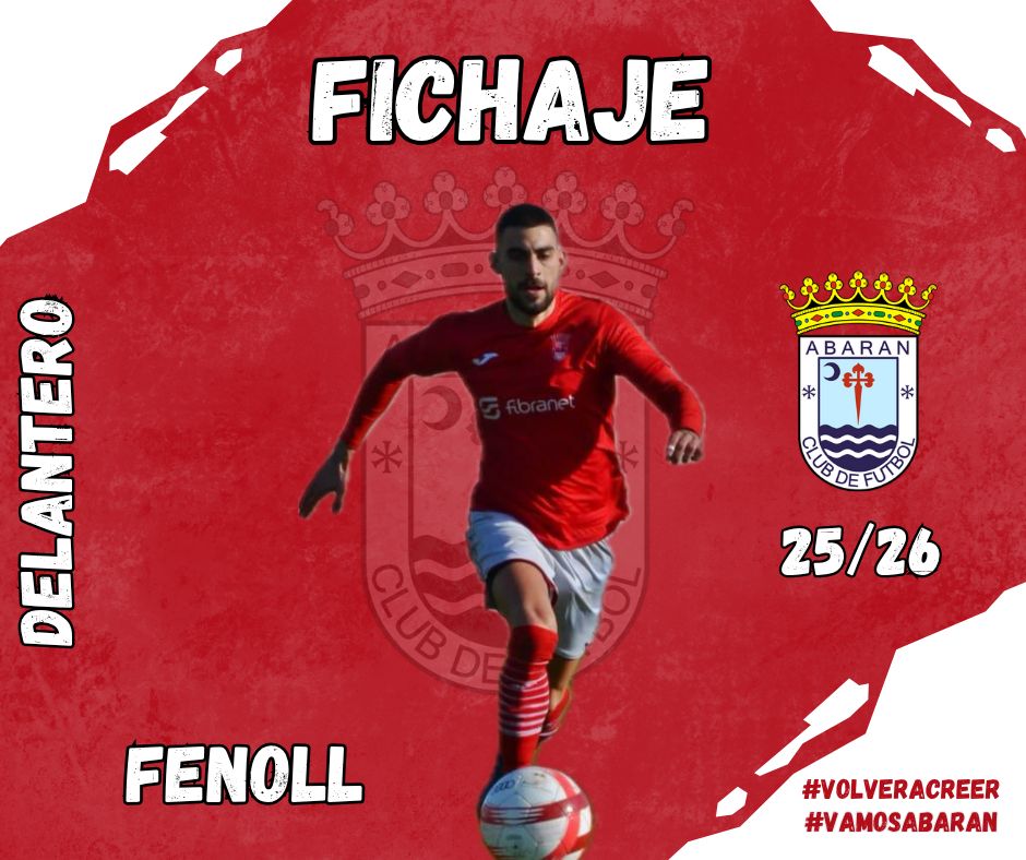 Abaran_cf's tweet photo. 🚨 𝗙𝗜𝗖𝗛𝗔𝗝𝗘 𝟮𝟱/𝟮𝟲 | 𝗙𝗘𝗡𝗢𝗟𝗟 🚨
El gol tiene nuevo nombre en Abarán… ¡𝗙𝗘𝗡𝗢𝗟𝗟! ⚽🔥

Nos complace anunciar la vuelta del delantero Fenoll a nuestra plantilla para la temporada 𝟮𝟱/𝟮𝟲.

🔴 Bienvenido de nuevo a tu casa, Fenogoll. https://t.co/kf2MCiwajm