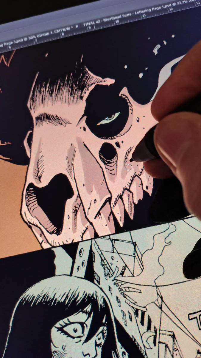 Kristian_Rossi's tweet image. Few snippets from one of the latest project I worked on. Going from pencils to full colors is always such a gratifying journey, especially once you see the final result.
#comics #indiecomics #comicbookartist