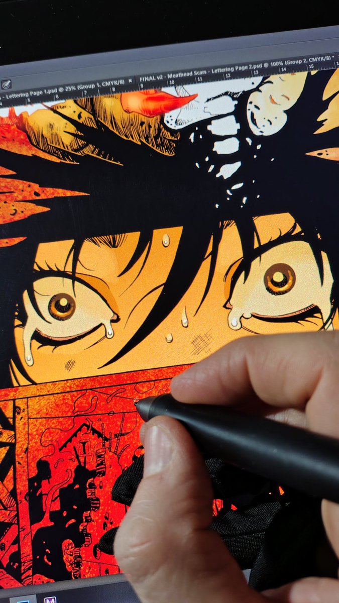 Kristian_Rossi's tweet image. Few snippets from one of the latest project I worked on. Going from pencils to full colors is always such a gratifying journey, especially once you see the final result.
#comics #indiecomics #comicbookartist