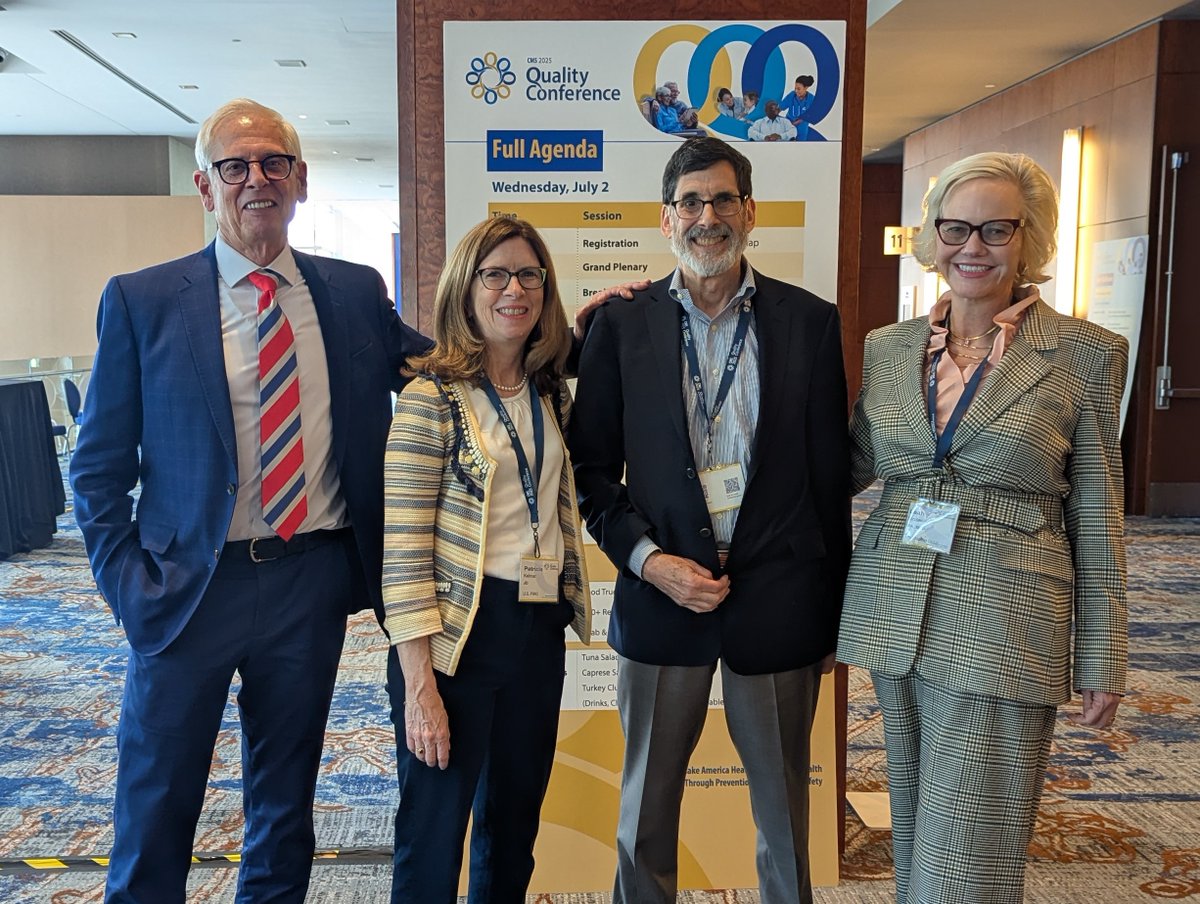 LeapfrogGroup's tweet image. From the CMS Quality Conference: Leapfrog President & CEO Leah Binder joined Patricia Kelmar, Michael Millenson and Martin Hatlie to discuss topics including digital quality measurement and strategies to reduce harm and inefficiency in care.