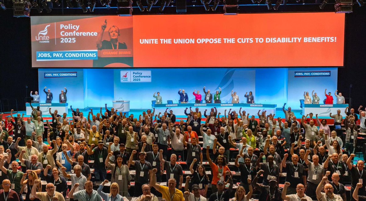 UniteEqualities's tweet image. Unite Policy Conference. Brighton 2025. 800 delegates deciding the future Unite policies