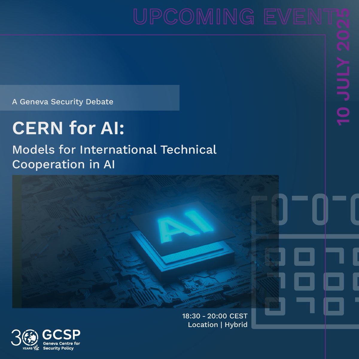 Join us this Thursday to explore whether the world needs a CERN for AI and what kind it should be.

🗓️ Thursday 10 July, 18:30-20:00
📍 Hybrid, Geneva and online
 
🔗 Register: bit.ly/44k7LHo

#CERNforAI #AI4Good #GlobalCooperation #AIforGood #ITUaiSummit