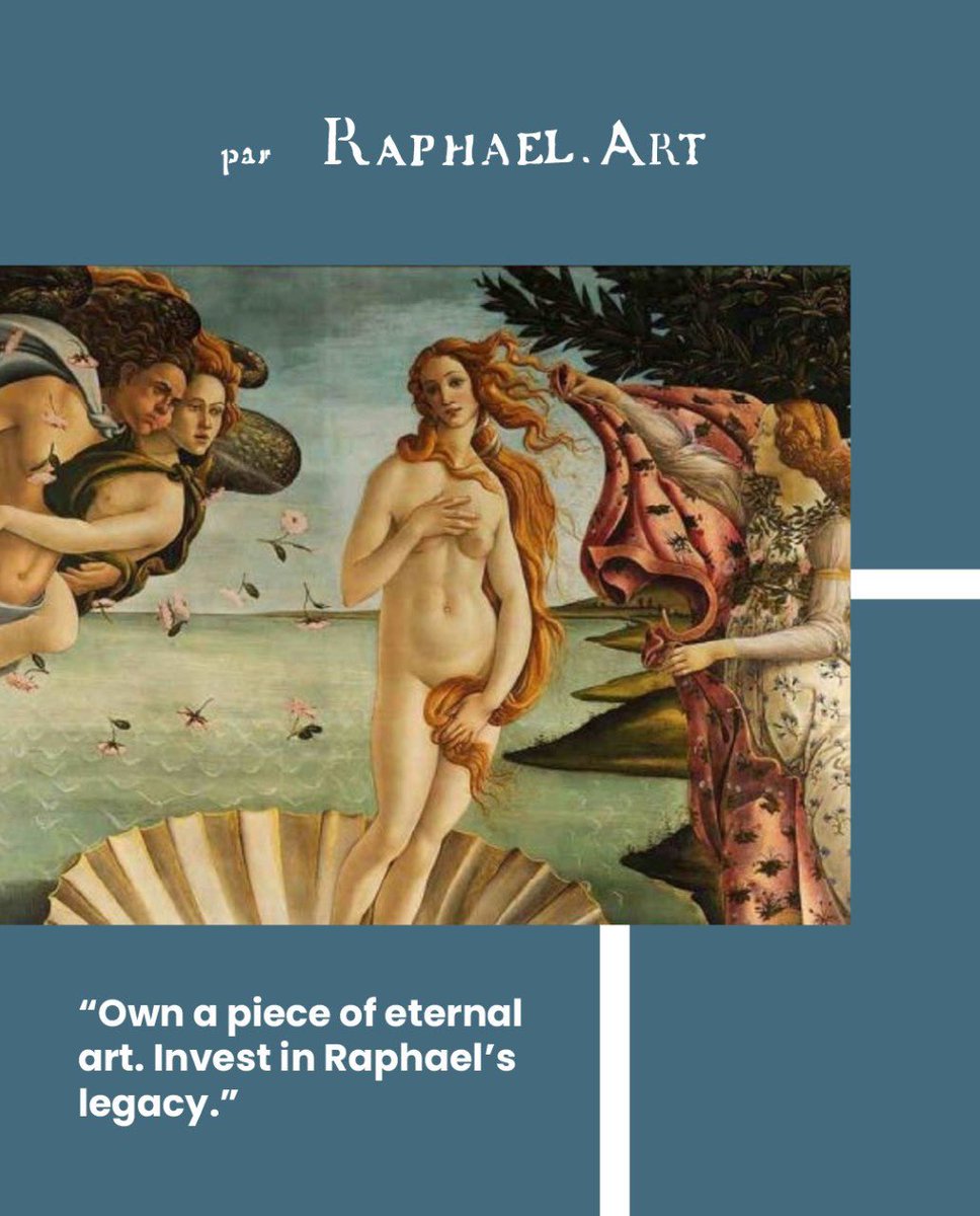 🎨✨ Acquire an eternal masterpiece. Invest in the legacy of #Raphael. ✨🎨
Raphael Art #Coin is more than an investment —
it’s owning a timeless piece of history, forged in art and secured by blockchain.

🪙 Backed by the genius of the Renaissance
🖼️ Linked to unique, real