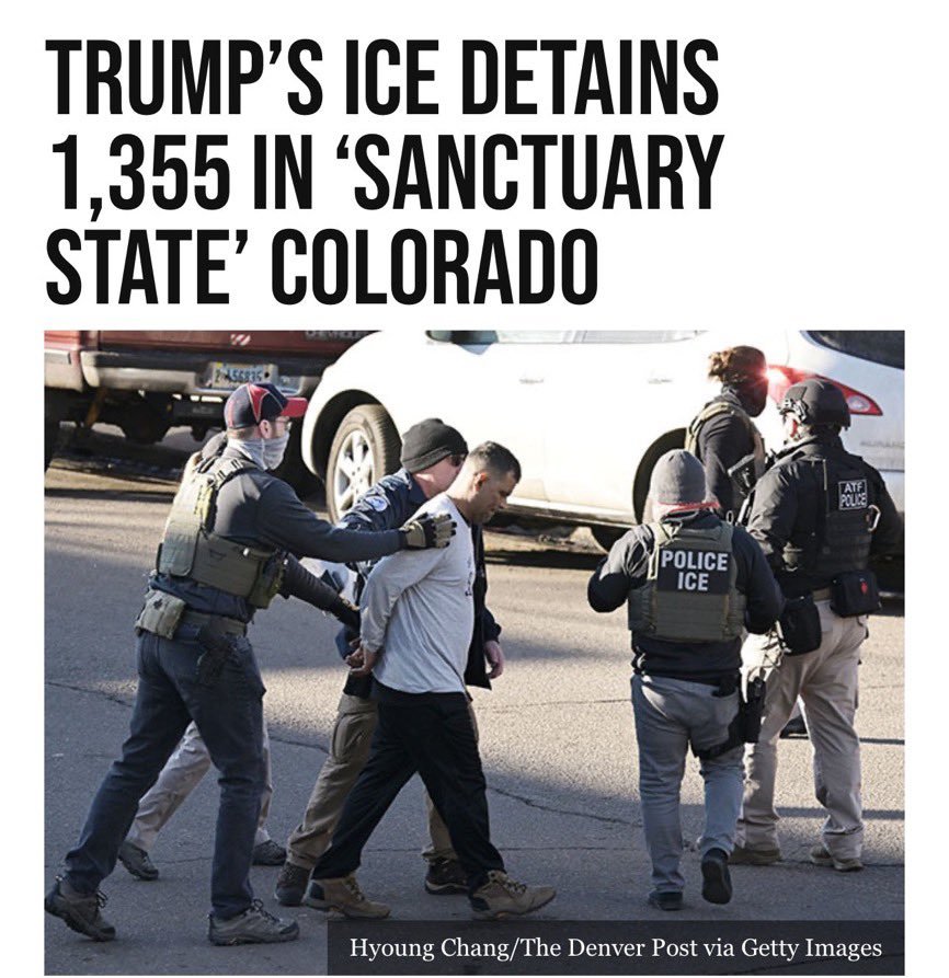 Real_JFK_Jr_'s tweet image. 🚨 JUST ANNOUNCED: 1.3K illegals swooped up in Colorado operations, a 300% increase
Bump the numbers up everywhere!