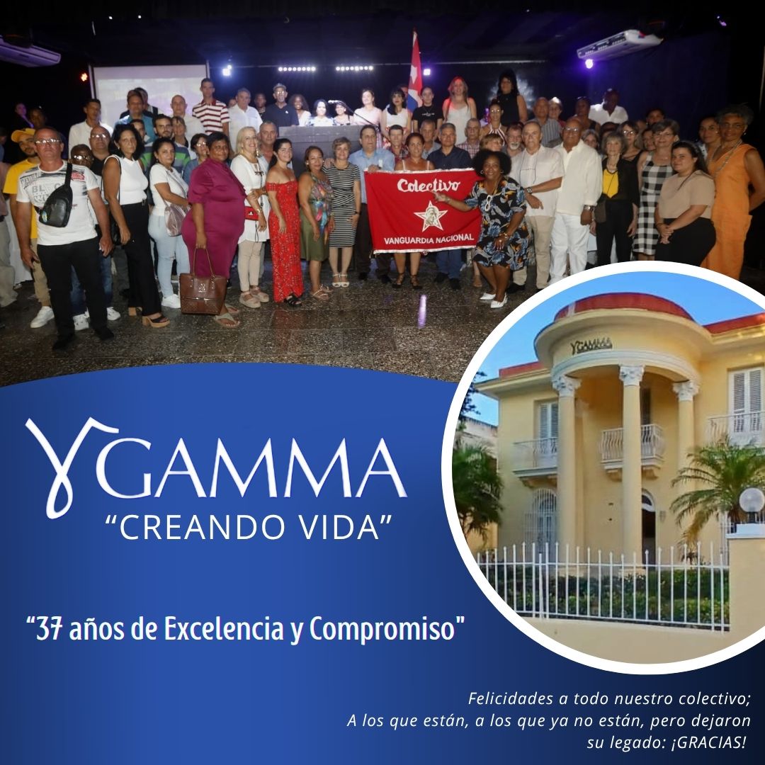 Gamma_Cuba (@cuba_gamma) on Twitter photo 🎉 ¡#GAMMA celebra 37 años dejando huella con innovación, compromiso y excelencia! Gracias a todos los que forman parte de esta gran familia. ¡Vamos por más! 💚 #GAMMA37Años 🏆 <a href="/citmacuba/">Ministerio de Ciencia, Tecnología y Medio Ambiente</a> <a href="/Grupo_INNOMAX/">Grupo Empresarial INNOMAX</a> <a href="/CubaTareaVida/">Tarea Vida Cuba</a> 🎉 ¡#GAMMA celebra 37 años dejando huella con innovación, compromiso y excelencia! Gracias a todos los que forman parte de esta gran familia. ¡Vamos por más! 💚 #GAMMA37Años 🏆 <a href="/citmacuba/">Ministerio de Ciencia, Tecnología y Medio Ambiente</a> <a href="/Grupo_INNOMAX/">Grupo Empresarial INNOMAX</a> <a href="/CubaTareaVida/">Tarea Vida Cuba</a>