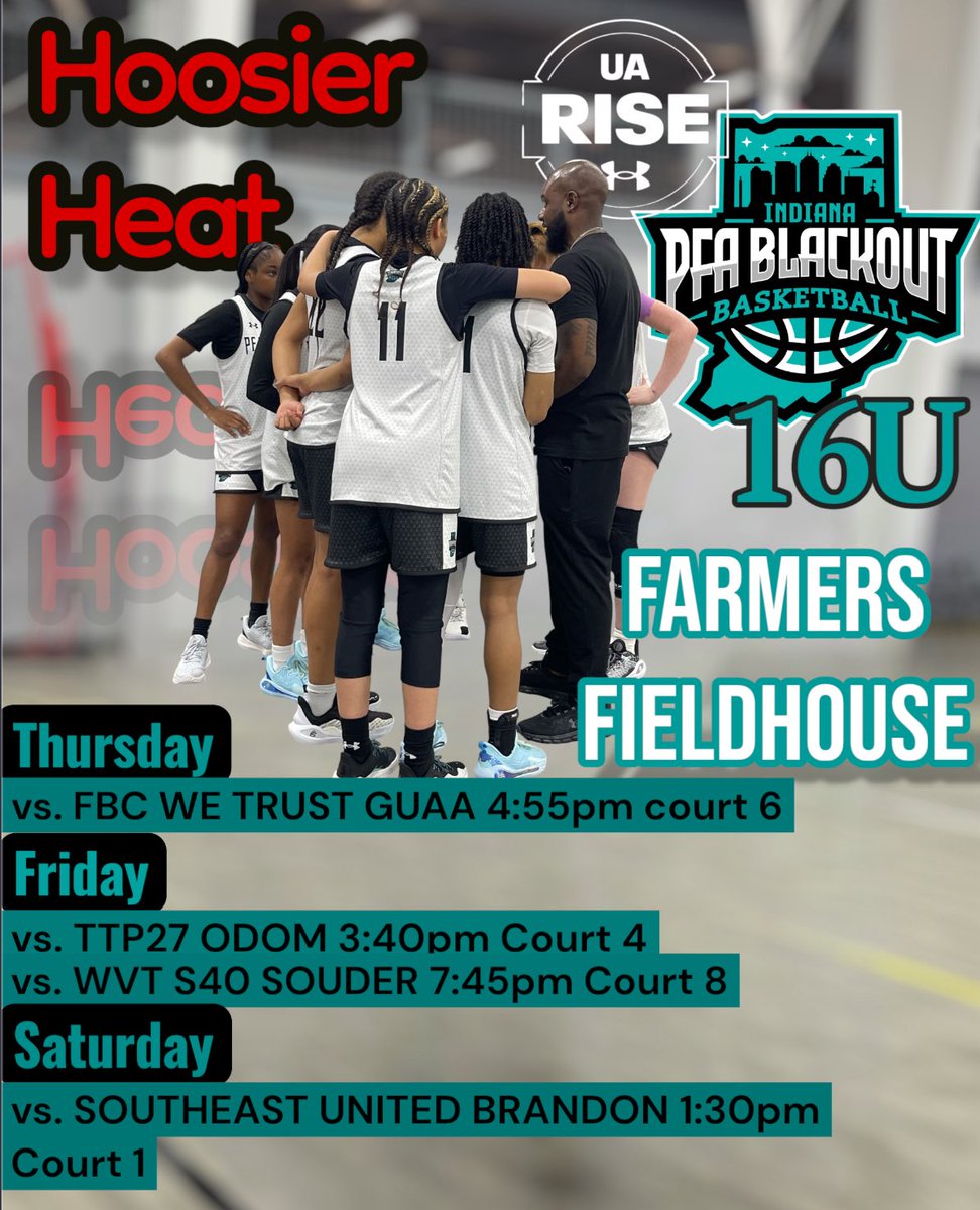 Saniya Smith (@saniya_s1) on Twitter photo Check us out at FARMERS FIELDHOUSE July 10-12. Right before our UA RISE Session II July 13-14.
<a href="/coachbeckett/">IGBRR Hoops</a> <a href="/PGHIndiana/">Prep Girls Hoops Indiana</a> <a href="/LadyRedDevilsB1/">Lady Red Devils Basketball</a> <a href="/PFABLACKOUT/">PFABLACKOUT</a> <a href="/UANextGHoops/">Girls UAA</a> <a href="/mikemillsnc/">Mike Mills WBB College Recruiting</a> <a href="/MMBR_CoachGBell/">Major Movez Basketball Review #MMBR</a> Check us out at FARMERS FIELDHOUSE July 10-12. Right before our UA RISE Session II July 13-14.
<a href="/coachbeckett/">IGBRR Hoops</a> <a href="/PGHIndiana/">Prep Girls Hoops Indiana</a> <a href="/LadyRedDevilsB1/">Lady Red Devils Basketball</a> <a href="/PFABLACKOUT/">PFABLACKOUT</a> <a href="/UANextGHoops/">Girls UAA</a> <a href="/mikemillsnc/">Mike Mills WBB College Recruiting</a> <a href="/MMBR_CoachGBell/">Major Movez Basketball Review #MMBR</a>