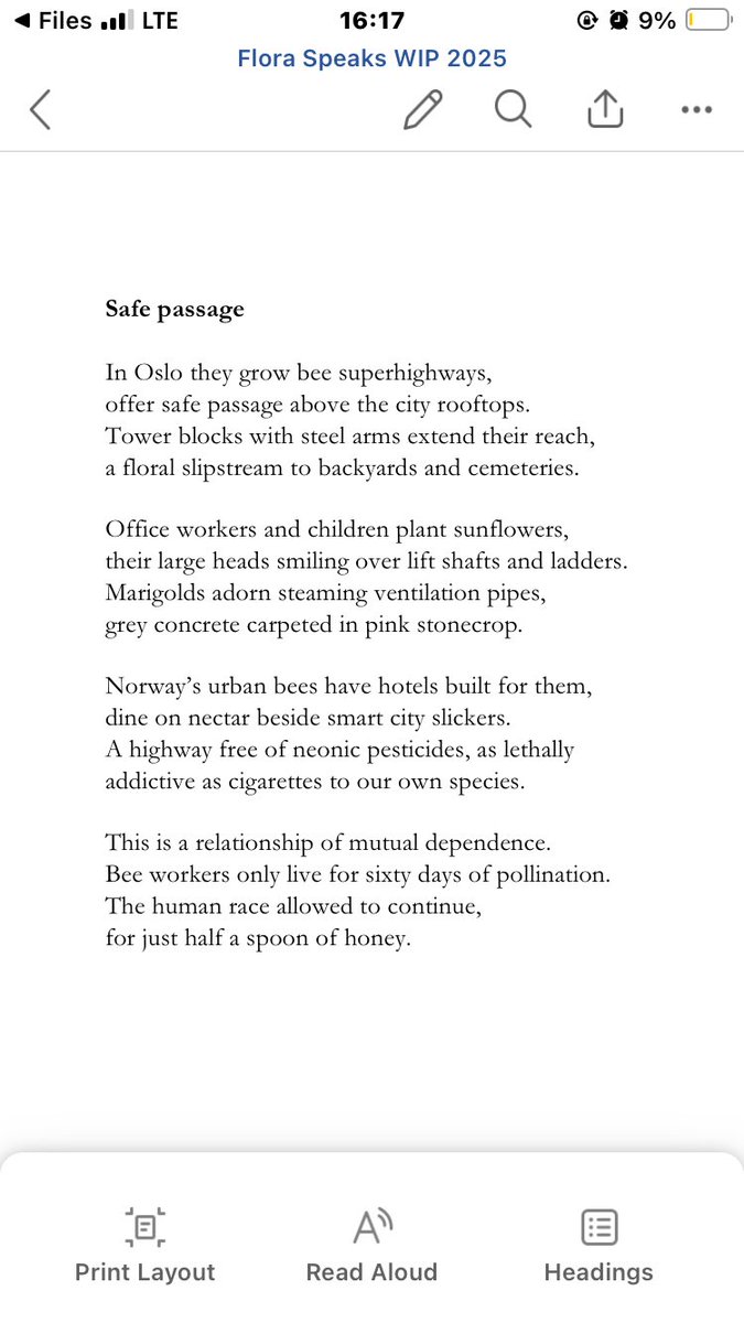 eliot_north's tweet image. @TopTweetTuesday by @blackboughpoems 

120 word limit for this week’s offering kindly hosted by @sandrajnoel 

I’ve gone back to a project I was writing years back called Flora Speaks, that I hope to revive. This is called ‘Safe Passage’