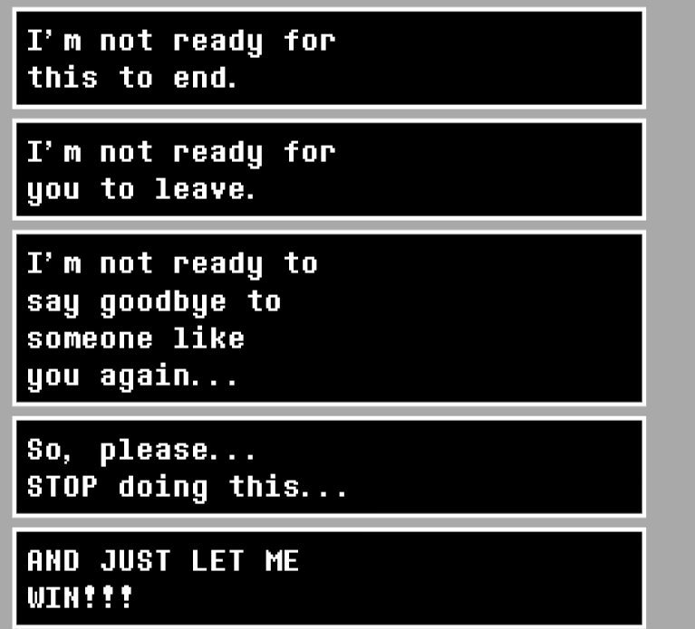 I love the way 999 Letter connects to the Asriel fight.