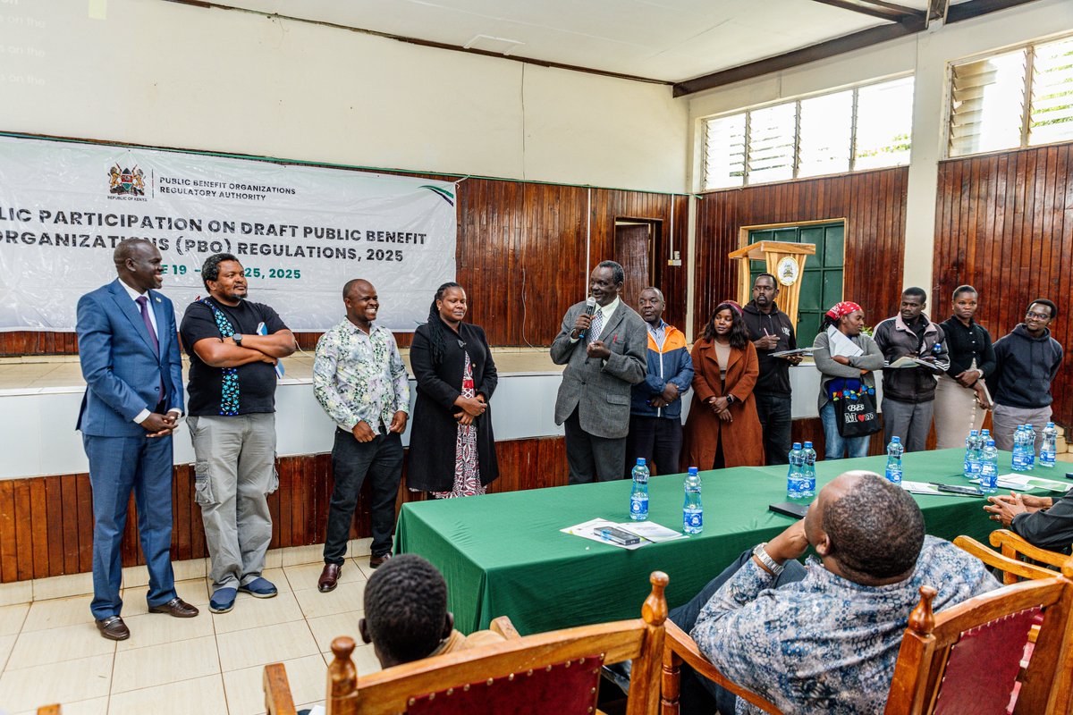 Thank you for your active participation at today's public engagement on the Draft PBO Regulations, 2025 at the Multipurpose Social Hall, Eldoret. ^RC #PBORegulations2025