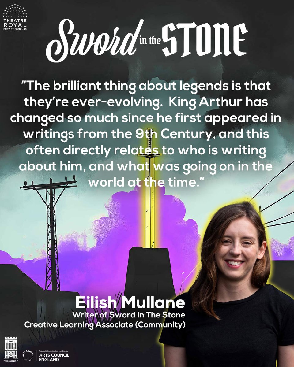 TheatreRoyalBSE's tweet image. Sword In The Stone! Our Summer Young Company performance for families which is full of magic and mystery ✨ Meet Eilish Mullane, our Creative Learning Associate (Community) and the playwright of Sword In The Stone!
🗡Sword In The Stone runs from 21-23 August, tickets from £10:…