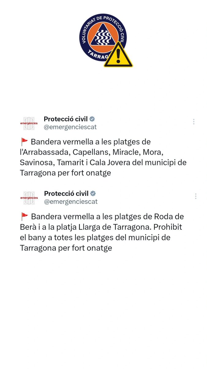 AV Protecció Civil TARRAGONA (@avpctarragona) on Twitter photo 