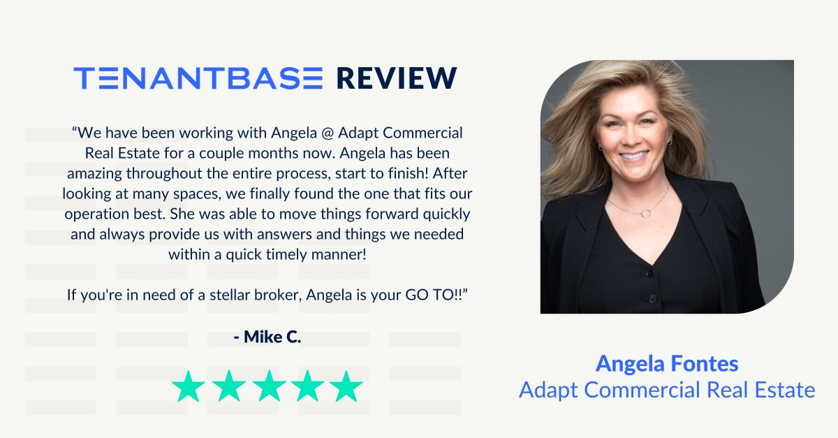 This Las Vegas client found the perfect office and warehouse space — thanks to Angela Fontes’ quick follow-through, steady communication, and determination to find the right fit. Stellar work from start to finish!
