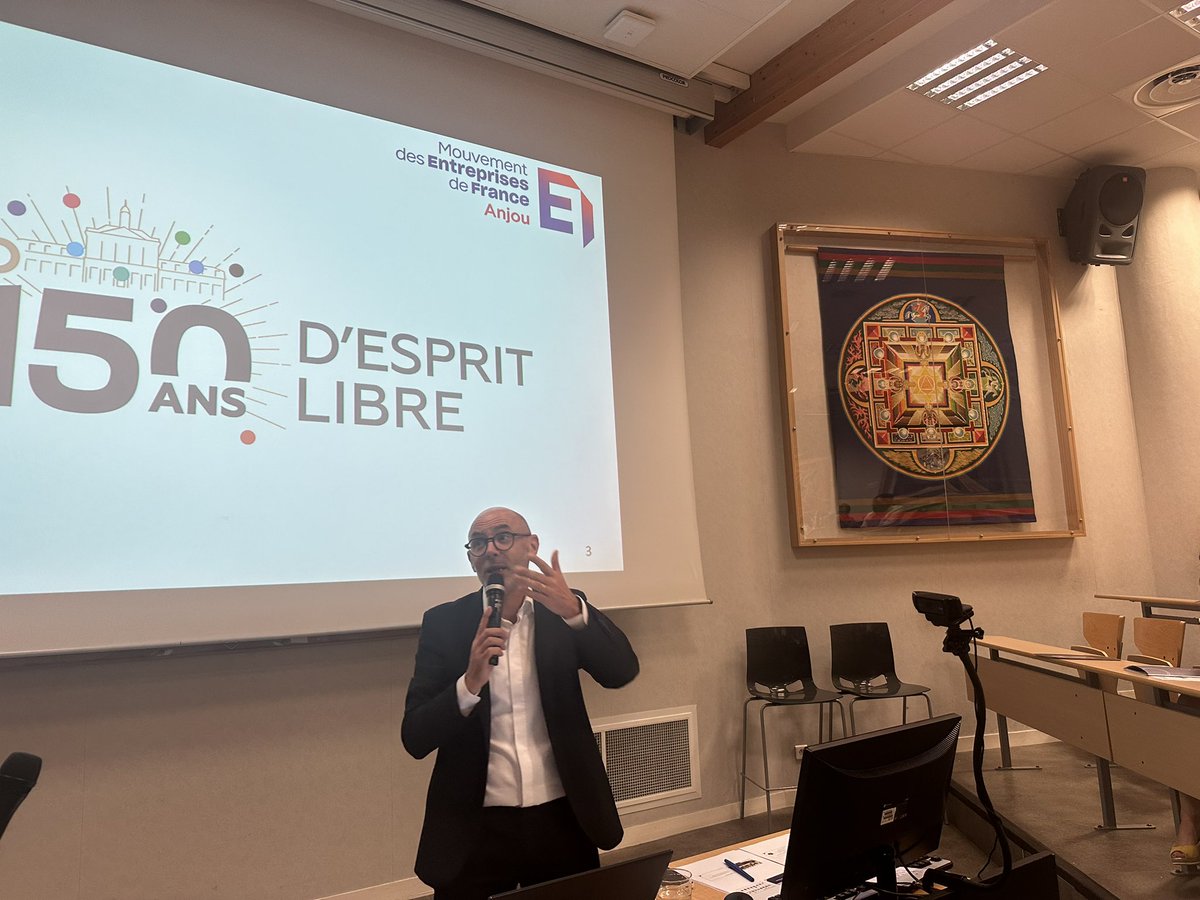 AG du <a href="/MEDEFAnjou/">Mouvement des Entreprises de France #Anjou</a> au sein de l’ <a href="/UnivCathoOuest/">UCO</a> sous l’autorité de la formidable Virginie Beurton Le Mignon : intervention du recteur Laurent Péridy