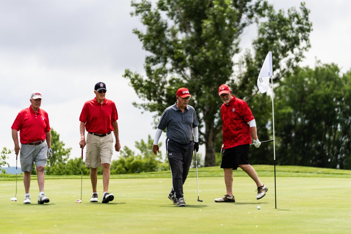 YoteFund's tweet image. Hey West River golfers—ready to tee off? ⛳
Join us Monday, July 14 for the Rapid City Coyote Open at Golf Club at Red Rock!
Meet Coyote head coaches, Athletic Director, and the football team! Golf or just join us for dinner afterward.
Register: usdalumni.com/events/rapid-c…