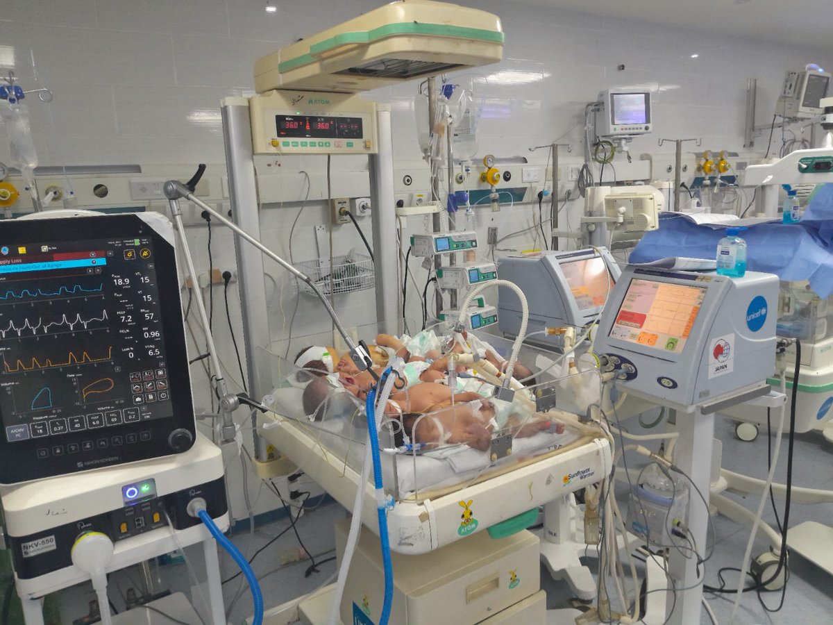 This is the heartbreaking reality inside Gaza’s hospitals today: four newborns crammed into a single incubator, simply because there aren’t enough neonatal intensive care units (NICUs) to meet the overwhelming need. This tragic overcrowding is not just a matter of missing