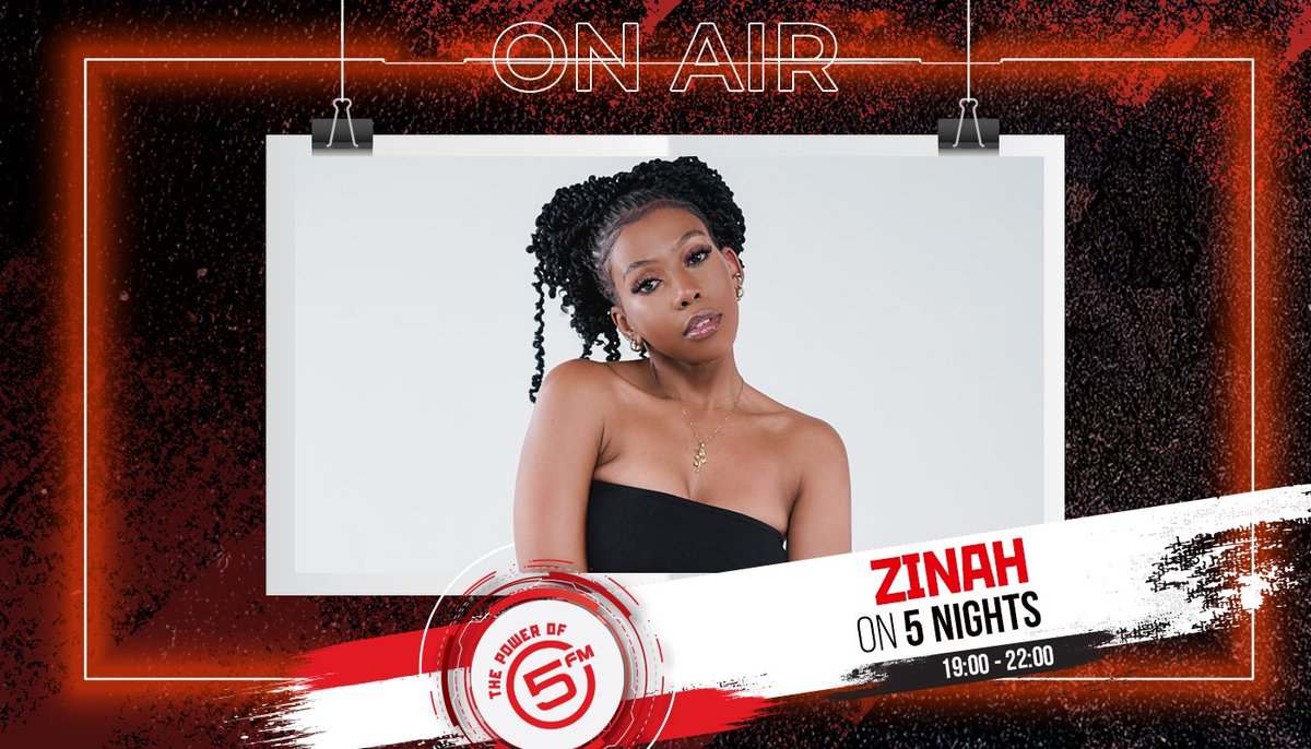5FM (@5fm) on Twitter photo Multifaceted artist, <a href="/zinahrose/">Zinahrose_</a> , is back with brand-new music! Tune in just after 8pm to hear all about it & more #NewMusic #5Nights #Tastemaker. Multifaceted artist, <a href="/zinahrose/">Zinahrose_</a> , is back with brand-new music! Tune in just after 8pm to hear all about it & more #NewMusic #5Nights #Tastemaker.