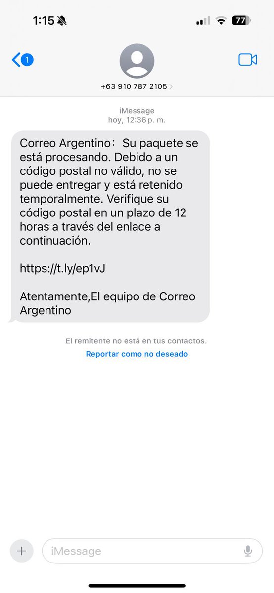 jtoloza55's tweet photo. 🚨 Atención @CorreoArgentino: Se ha detectado una vulnerabilidad en su sitio web que está siendo explotada por hackers para acceder a datos de clientes. Están enviando mensajes falsos sobre envíos para robar información de tarjetas. ¡Urgente una solución de seguridad! https://t.co/gufClcYCre