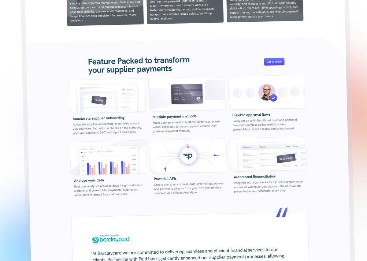 The new paid.co.uk website is now live! Sometimes all you need is a simple, clear and beautiful one pager!