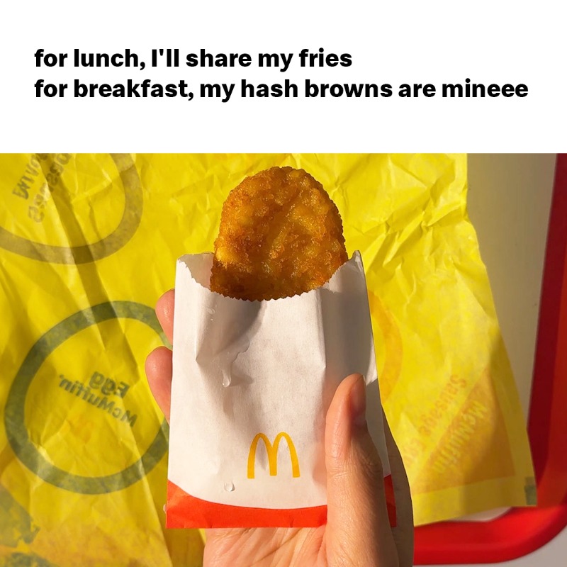 McDonalds's tweet photo. I dream about u :’)