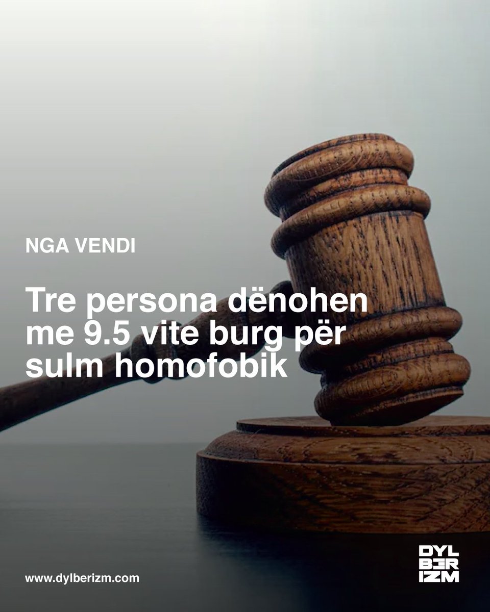Gjykata Themelore në Prishtinë ka shpallur fajtor 3 persona për vepra penale të kryera me motiv urrejtjeje në bazë të orientimit seksual.Të akuzuarit janë dënuar me 9.5 vite burgim për rrëmbim, lëndim të lehtë trupor dhe mbajtjes së paautorizuar të armëve. t.ly/cQwD1