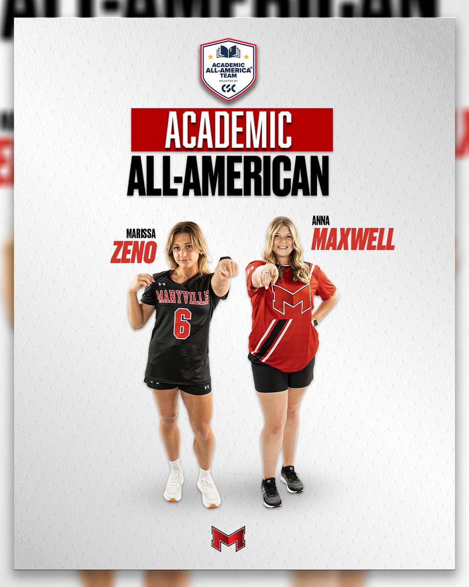 Maryville Athletics (@maryvillesaints) on Twitter photo ๐พ | ACADEMIC ALL-AMERICANS! ๐๐ง
Marissa Zeno (2nd Team) of <a href="/MaryvilleWLAX/">Maryville WLAX</a> & Anna Maxwell (3rd Team) of <a href="/MaryvilleBowlin/">Maryville Bowling</a> were named CSC Academic All-Americans! ๐ฅ๐ณ
#BigRedM
๐ tinyurl.com/36fep7tb ๐พ | ACADEMIC ALL-AMERICANS! ๐๐ง
Marissa Zeno (2nd Team) of <a href="/MaryvilleWLAX/">Maryville WLAX</a> & Anna Maxwell (3rd Team) of <a href="/MaryvilleBowlin/">Maryville Bowling</a> were named CSC Academic All-Americans! ๐ฅ๐ณ
#BigRedM
๐ tinyurl.com/36fep7tb