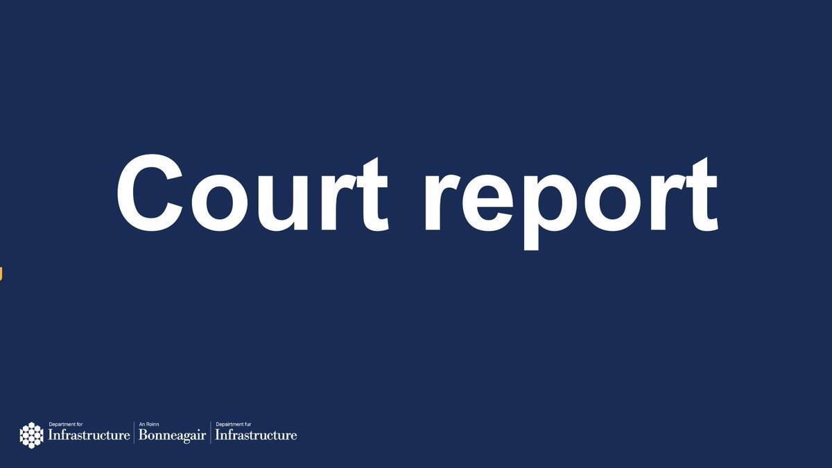 A County Tyrone commercial goods vehicle operator was fined £1,900 at Laganside Magistrates Court, Belfast today in relation to 14 tachograph offences.

More: infrastructure-ni.gov.uk/news/tyrone-go…