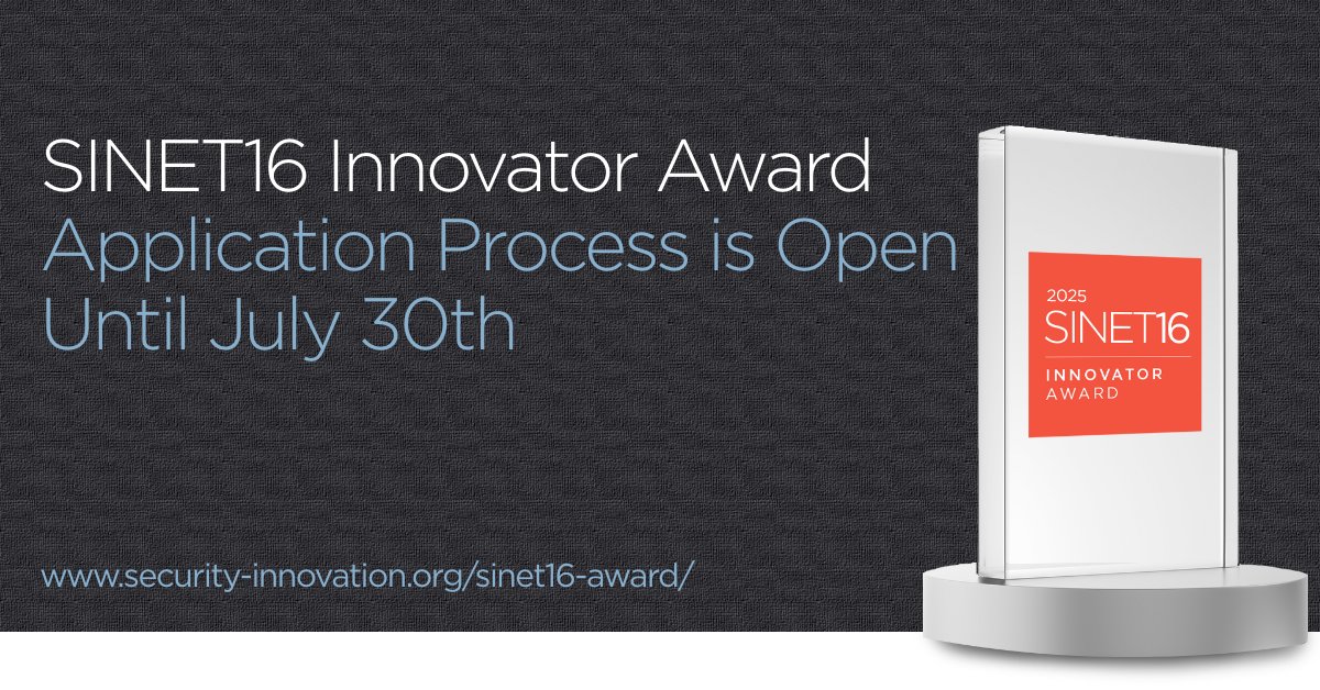 We encourage companies under 15 M in revenue to apply for the 2025 #SINET16 Innovator Award, the industry’s leading recognition for innovation. #Innovation is just having awareness that technology exists to make our lives safer, better, &amp; easier. Apply now bit.ly/3FXh5IP