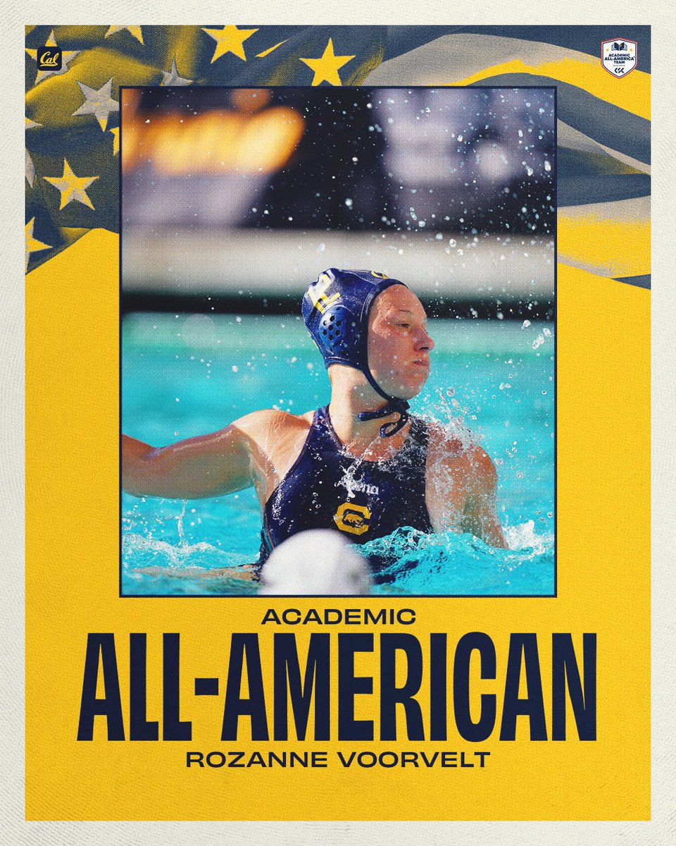 CalWWPolo's tweet image. 𝑻𝒉𝒆 𝑩𝒆𝒔𝒕 𝑶𝒇 𝑻𝒉𝒆 𝑩𝒆𝒔𝒕!🏆
Rozanne Voorvelt is the second @CollSportsComm Academic All-American in program history!
#BrainsLkeBerkeley📚 | #GoBears🐻