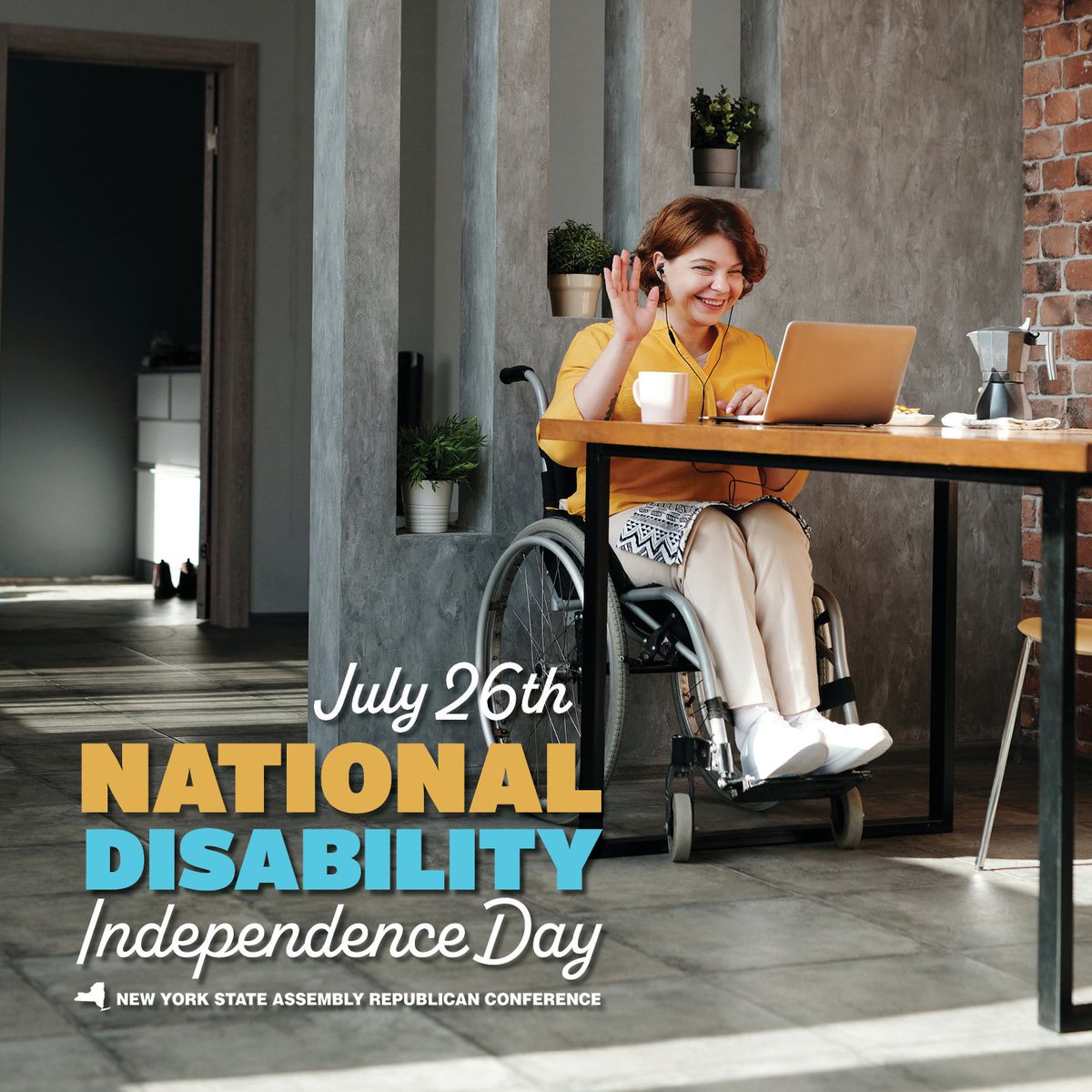 AMLesterChangNY's tweet image. Today marks #NationalDisabilityIndependenceDay, commemorating the signing of the Americans with Disabilities Act in 1990. Let’s continue working toward full inclusion,dignity, and accessibility for all.
#ADA#InclusionMatters #DisabilityRights