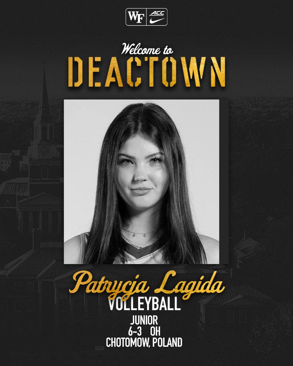 Bringing accolades &amp; accomplishments with her to DEACTOWN 🎩

Welcome to Wake, Patrycja!

✍️: deacs.info/3U5u8eE