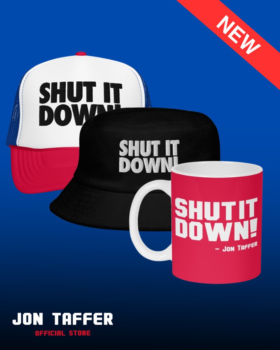 jontaffer's tweet image. Hats, mugs, and more! Shut it down anytime, anywhere. View all my merch online: jon-taffer.creator-spring.com