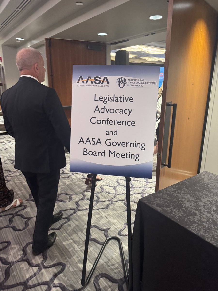 RalstonK's tweet image. Day 1 of @AASAHQ and @ASBOIntl advocacy conference in DC and I am ready! #AASAadv25 #LovePublicEducation