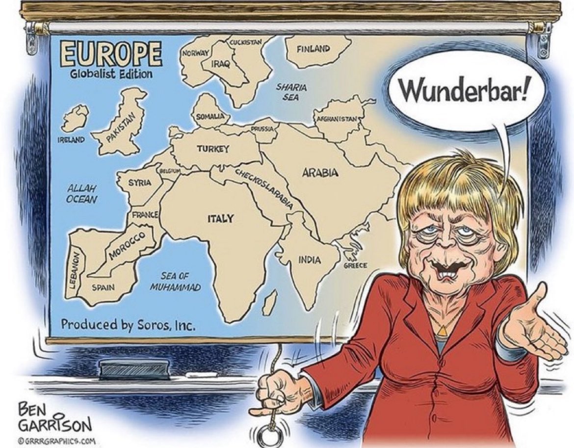 iamyesyouareno's tweet image. Angela Merkel has destroyed Europe. This woman is evil beyond comprehension.