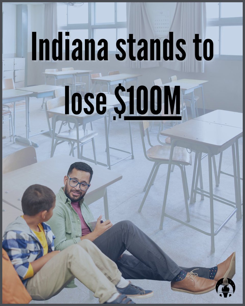 IN Senate Democrats (@insendems) on Twitter photo 🚨 $6.8B in K-12 funding frozen by the Dept. of Ed 🚨
IN could lose nearly $100M.
Cuts hit:
▪️After-school & summer learning
▪️English learners & migrant students
▪️Teacher training
▪️Student enrichment
▪️Adult literacy
Hoosier students deserve better.
indianacapitalchronicle.com/2025/07/08/sta… 🚨 $6.8B in K-12 funding frozen by the Dept. of Ed 🚨
IN could lose nearly $100M.
Cuts hit:
▪️After-school & summer learning
▪️English learners & migrant students
▪️Teacher training
▪️Student enrichment
▪️Adult literacy
Hoosier students deserve better.
indianacapitalchronicle.com/2025/07/08/sta…
